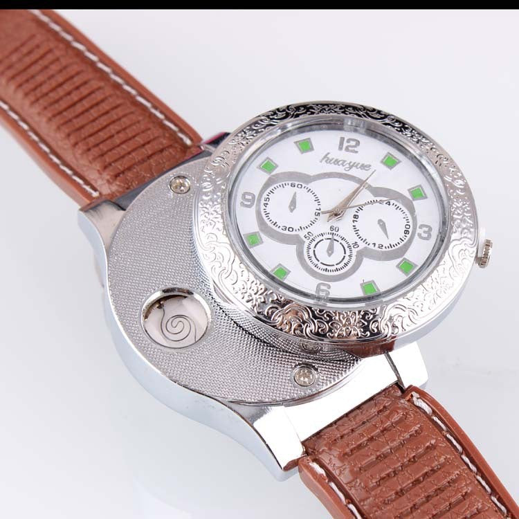 USB Electronic Cigarette Lighter Metal Men's Watch Lighter USB Electronic Cigarette Lighter Metal Men's Watch Lighter
